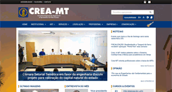 Desktop Screenshot of crea-mt.org.br